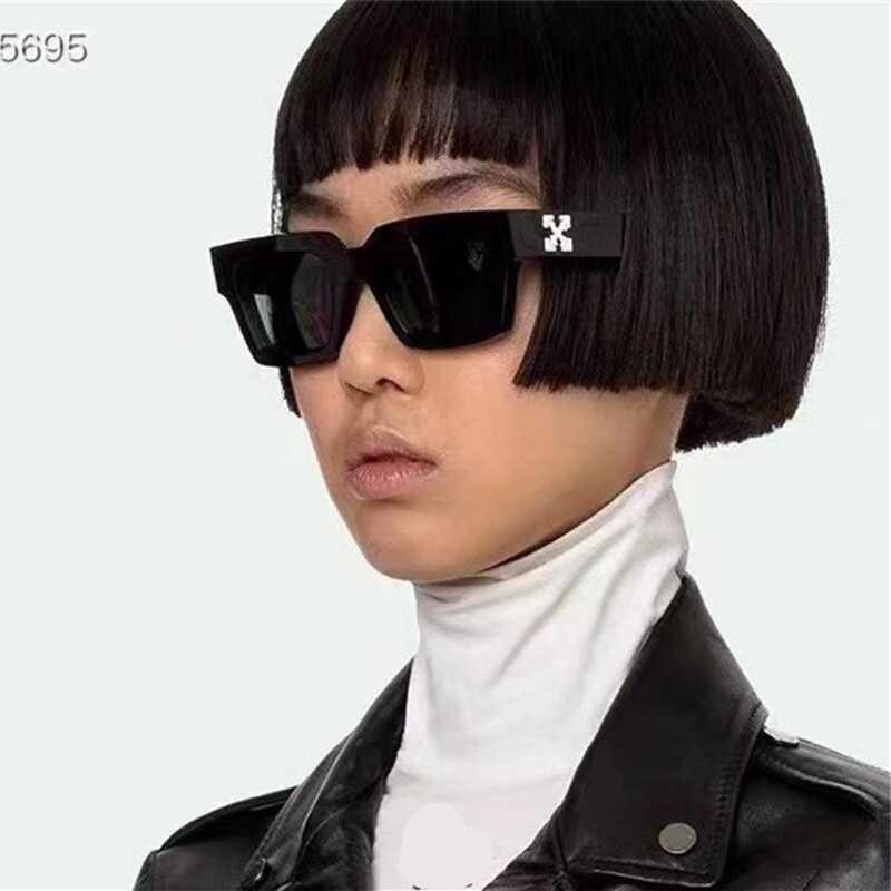 1 ☞ ஐ∋∋Off White Sunglasses Women Men 2021 High Quality Brand Designer Rectangle Drivingvi
