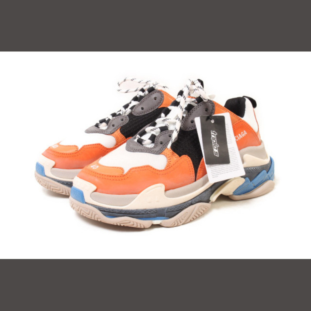 รองเท้าผ้าใบ Balenciaga Triple S 40 สีเทา ส่งตรงจากญี่ปุ่น มือสอง
