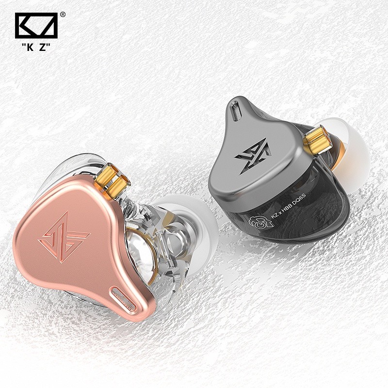 Kz × HBB DQ6S หูฟังอินเอียร์ HIFI ตัดเสียงรบกวน DQ6 อัพเกรด สําหรับเล่นกีฬา