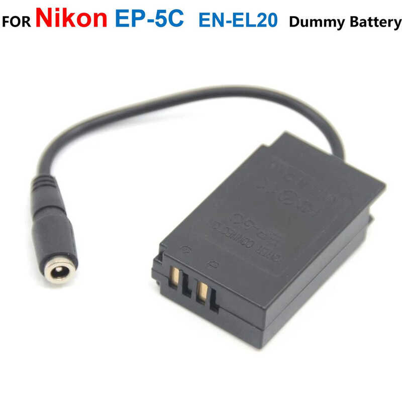EP-5C 3 DC Coupler EN-EL20 Fake Battery Power Adapter Supply For Nikon 1J1 1J2 1J3 1S1 1V3 1AW1 C
