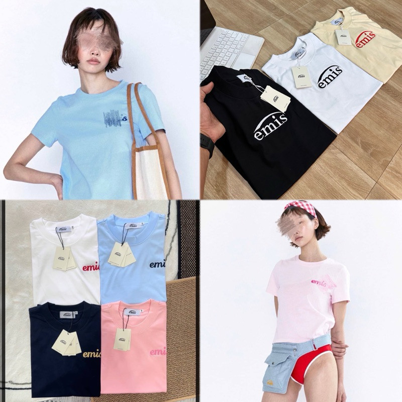 ♞,♘EM01_เสื้อยืด emis T-Shirt สินค้านำเข้าพร้อมส่ง((พร้อมส่ง)) WER