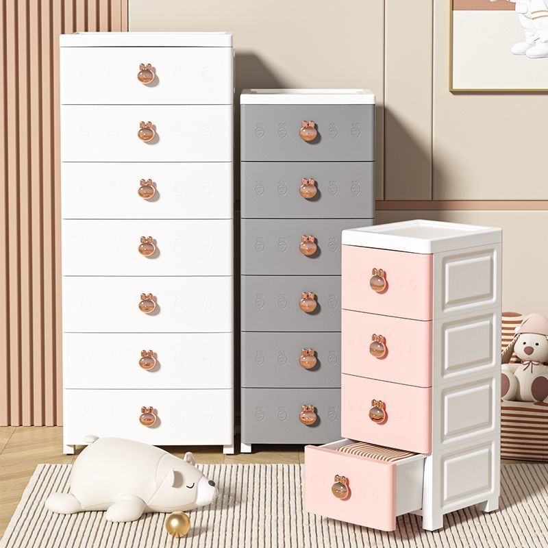 hot🔥การประกันคุณภาพ🔥 Under-desk Mobile Storage Cabinet Drawer-type Desktop Rabbit Storage Box Bed