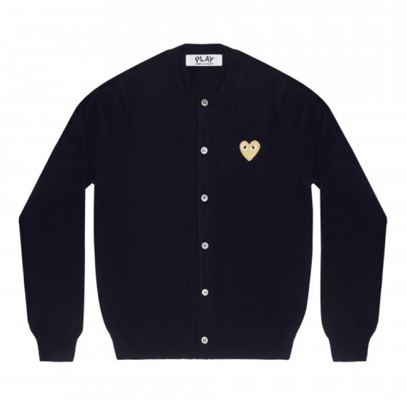 ♞,♘เสื้อคาดิแกน PLAY COMME des GARCONS ผ้า WOOL QWV