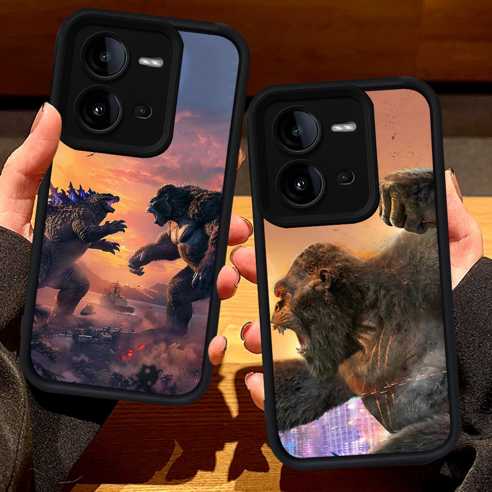 S71 Godzilla vs Kong Casing สําหรับ VIVO Y200 Y33 V23E Y51A Y51 Y53s Y75 V25 Y31 V50 Lite V25E V23 Y