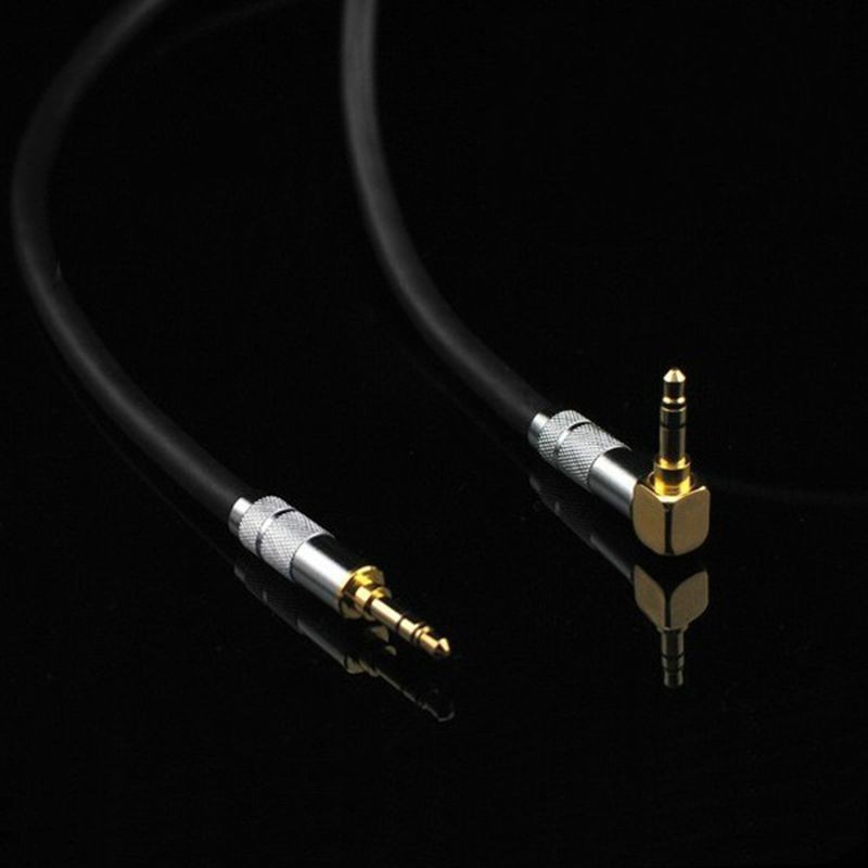 สีเขียว Sze Fever 3.5 มม.ชายกับชายข้อศอกโทรศัพท์มือถือคอมพิวเตอร์เสียง AUX สเตอริโอสายสัญญาณเสียงรถ