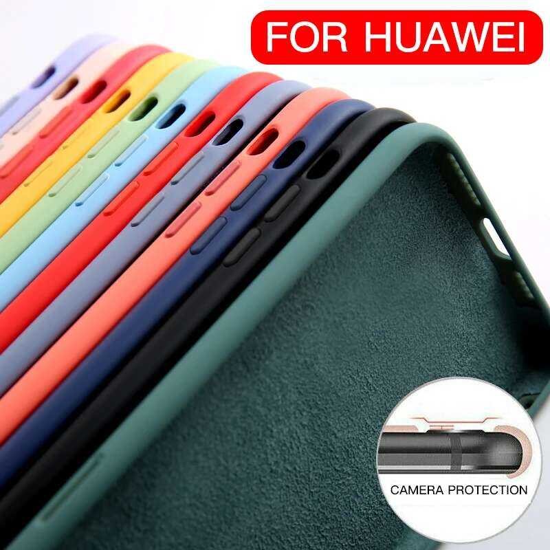 เคส ซิลิโคนเหลว P30 P20 P40 Pro Mate 20 30 10 Lite บาง นุ่ม กันกระแทก สำหรับ Huawei P Smart 2019 Nov