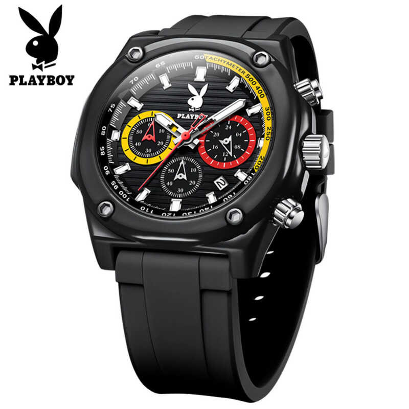 ❤ PLAYBOY อย่างเป็นทางการเดิมแท้นาฬิกาผู้ชาย 2025