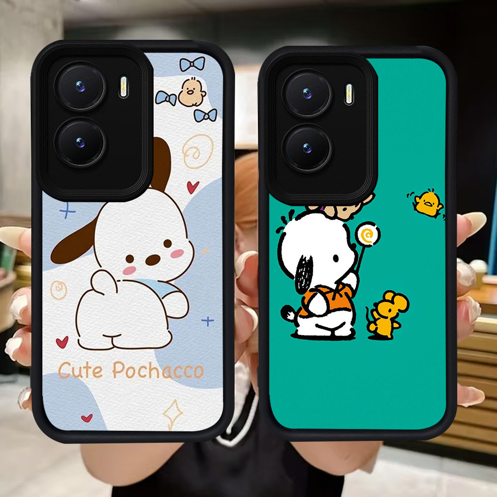 Q6 Pochacco นุ่มสําหรับ VIVO Y35 IQOO Z9X Y01 Y01A Y55 Y75 Y56 Y15a Y16 Z9 Y15s Y22s Y22 13 Z10 T4