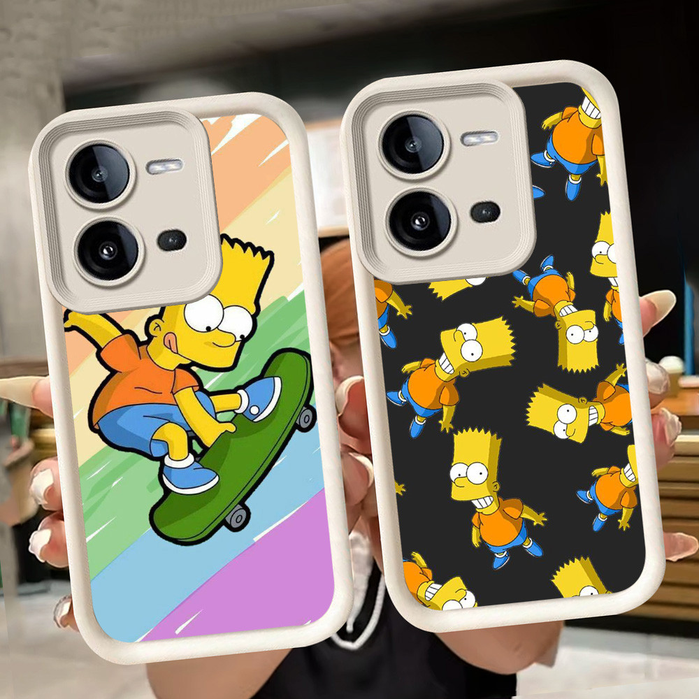 ปลอกอ่อนสําหรับ VIVO Y33 Y200 Y51A Y51 Y51S V25 V23E V25E V50 V23 Y53s Y75 Y31 5G V50 Lite สีขาว Q76