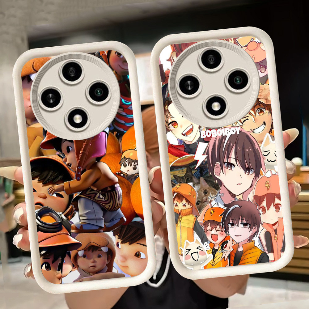 ปลอกอ่อนสําหรับ Xiaomi Redmi 14C POCO C61 C75 A3 A3X X3 NFC X7 Pro 5G สีขาว Q93 Bobiboy