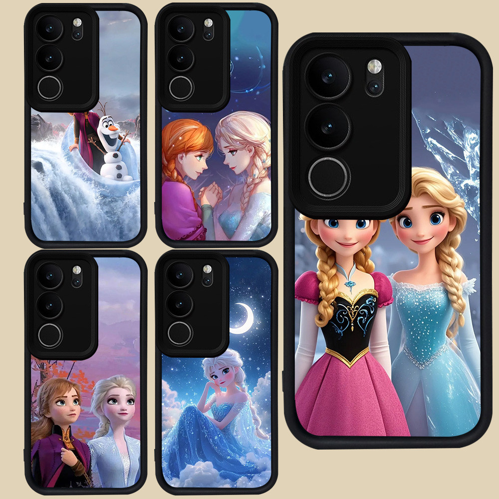 ปลอกสีดําสําหรับ VIVO V27E Y81s Y19S Y200e V40 Lite V29E V27 V29 Y29 Pro Y100 Y81 Y300 5G R62 Elsa แ