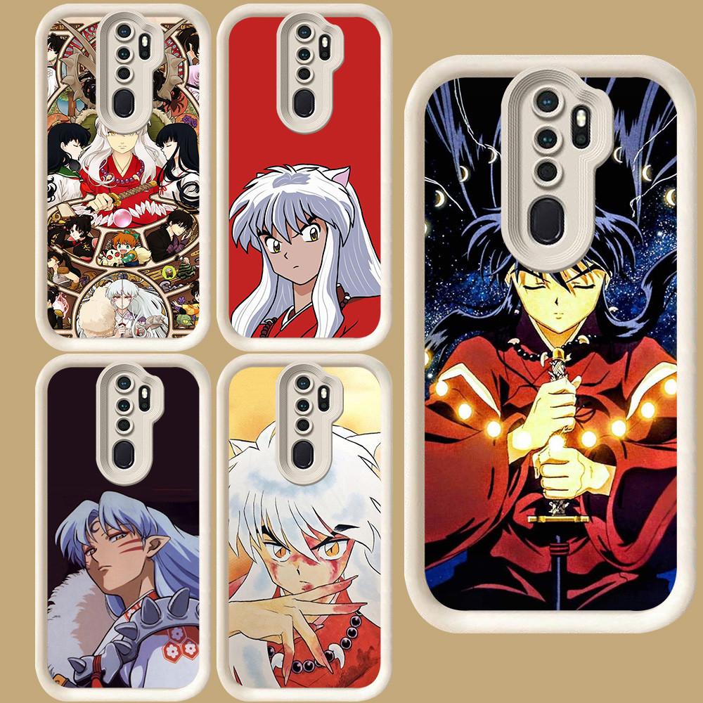 R63 InuYashaปลอกสําหรับOPPO F11 A83 A37 2F A39 Reno 2Z A9 A5 2020 Proสีขาว