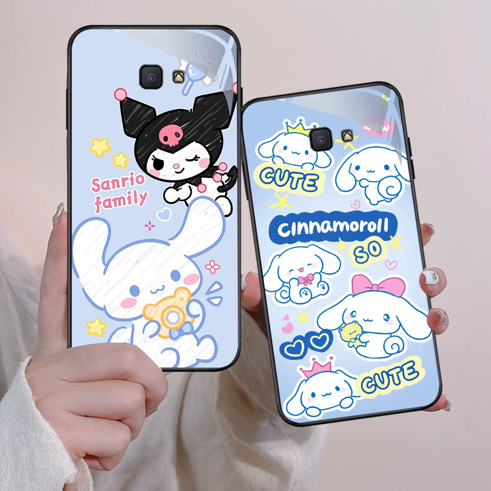NA-18 Cinnamoroll HD Softcase Glossy Glass สําหรับ Samsung J7 Prime J6 J4 Core Pro Plus หมายเหตุ 9
