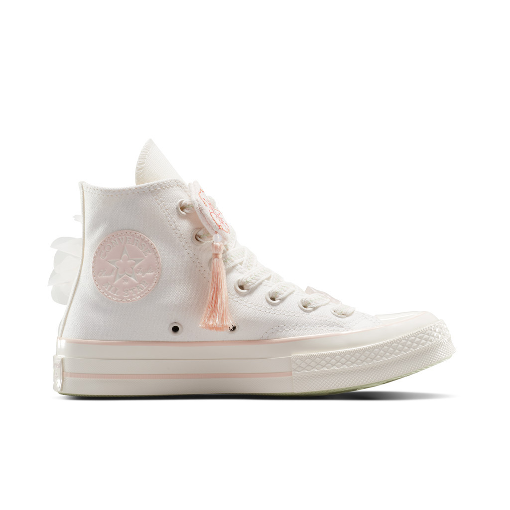 ♞,♘CONVERSE รองเท้า CHUCK 70 SPRING VIBE - IWD HI WHITE ผู้หญิง A13851CF_S5WTXX 2025