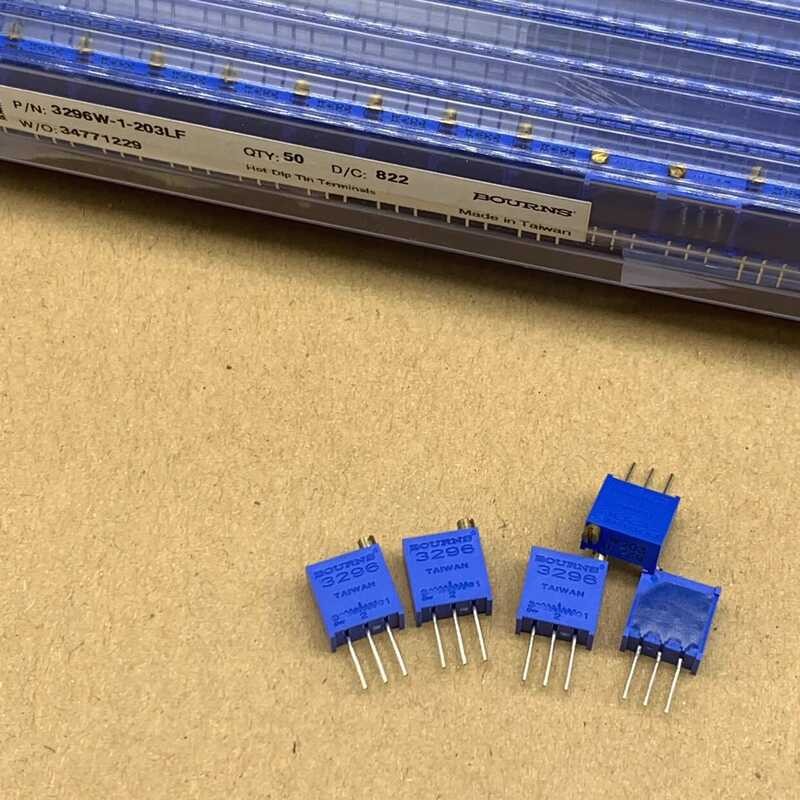 3296W-1-203LF Precision ปรับ Potentiometer 20K ความต้านทานด้านบนปรับ Fine-Tunning Original BOU RNS