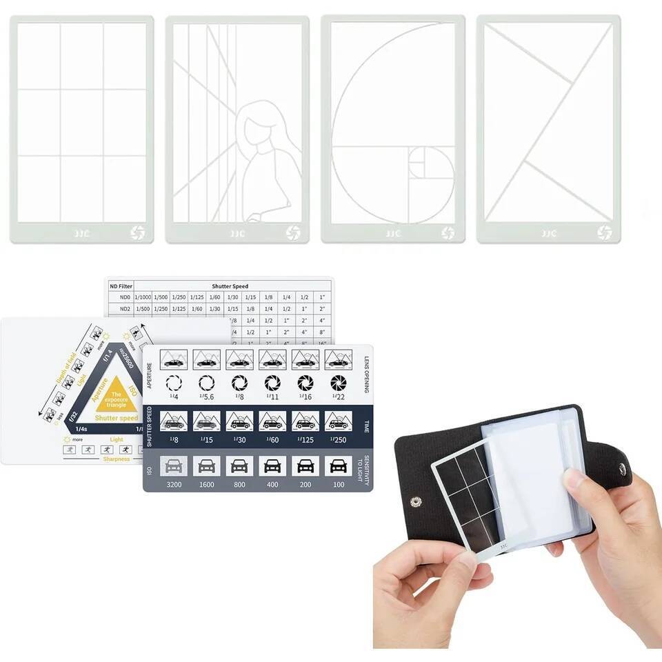NIT JJC 11 ชิ้นช่องมองภาพองค์ประกอบดู Catcher เครื่องมือ Golden Ratio Fibonacci Rule of Thirds Leadi