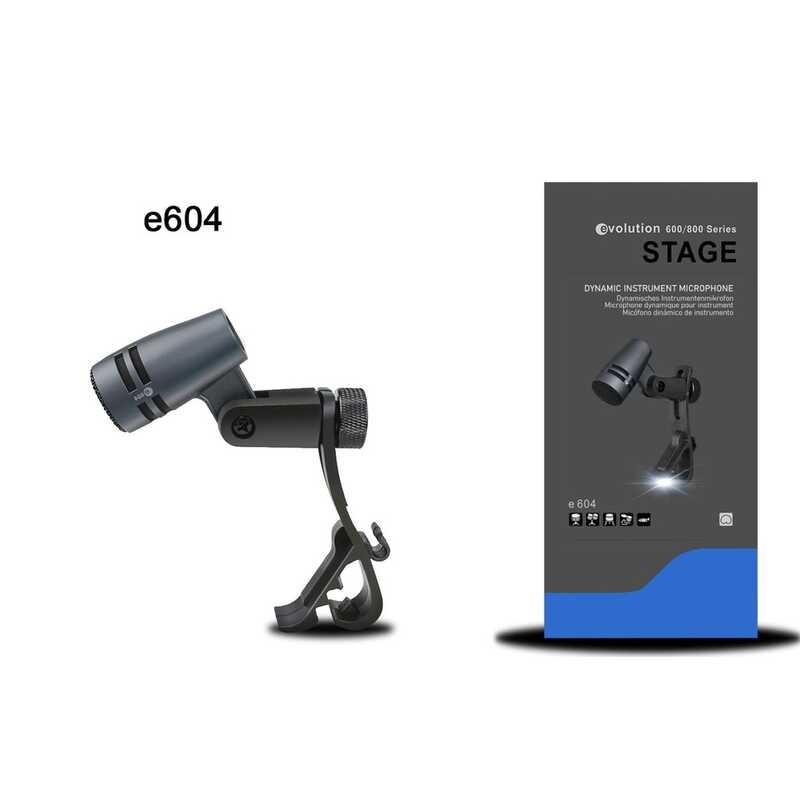 E604 E 604 Tom Snare Evolution Series Cardioid Instrument Drum Microphone With Clip Arm Mount For H