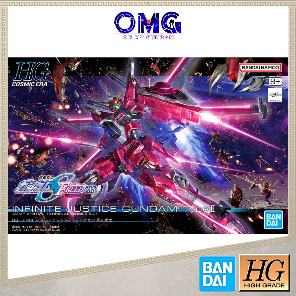 Bandai HGCE 1/144 Infinite Justice Gundam Type II 66692 Cosmic Era Infinite Justice Type 2 Gundam OM