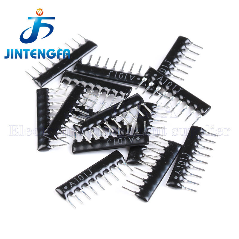 10PCS 9-leg Network Resistor 9A 103J 331J 471J 511J 102J 472J 104J 330 470 510 680 โอห์ม 1K 2K 2.2K 