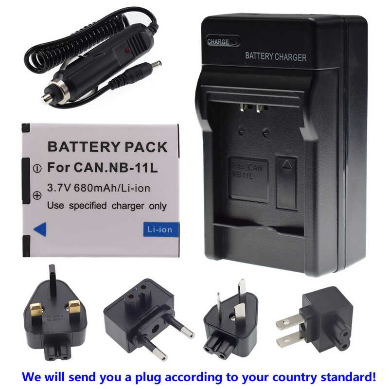 แบตเตอรี่ 9 + เครื่องชาร์จสำหรับ Canon NB-11L 11LH CB-2LD CB-2LDC CB-2
