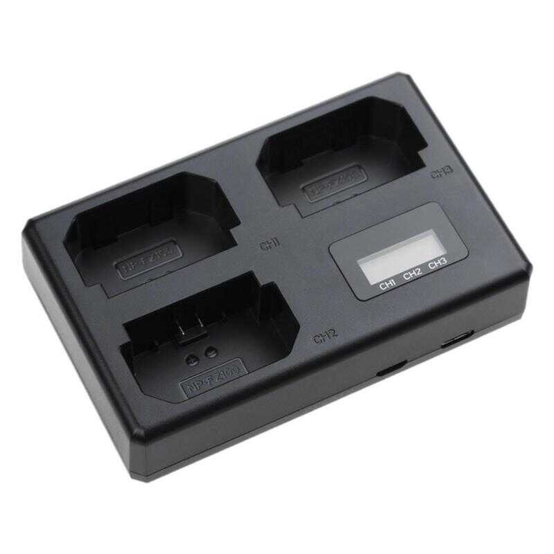 NP f FZ100 Battery 3 Slot Charger for Sony Camera Alpha A7R3 A6600 A6700 A7M3 ARR4 A7R4 A7R5 A7II