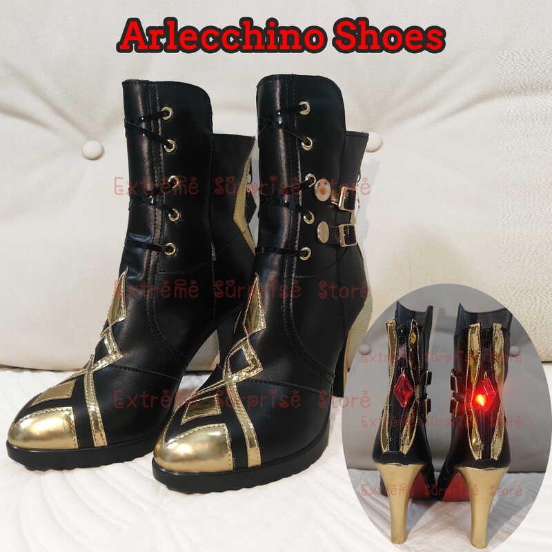 Arlecchino Cosplay Shoes - รองเท้าส้นสูง Arlecchino