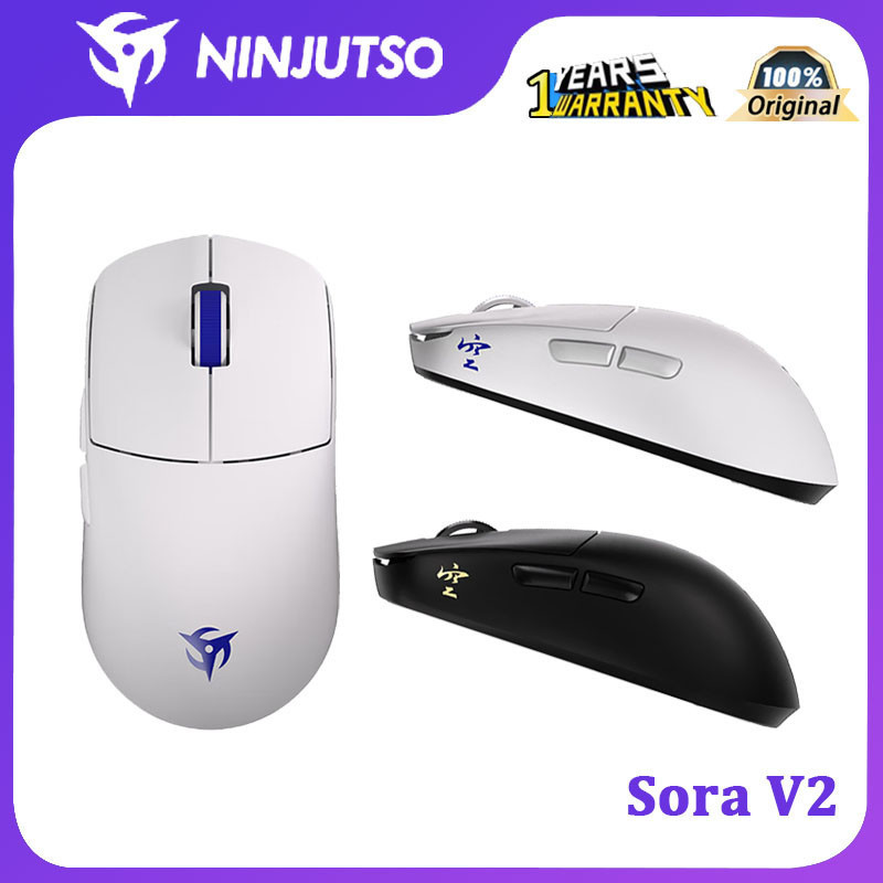 Ninjutso Sora V2 เมาส์เกมมิ่งไร้สาย น้ําหนักเบา ระยะไกล
