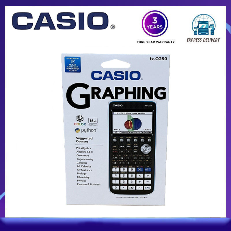 Casio fx-CG50 เครื่องคิดเลขกราฟิกจีน AP/SAT/IB Python