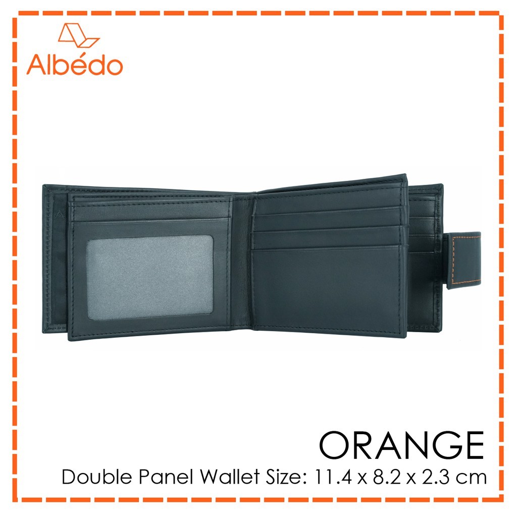 [Albedo] ORANGE DOUBLE PANEL WALLET กระเป๋าสตางค์/กระเป๋าเงิน/กระเป๋าใส่บัตร รุ่น ORANGE - OR05699