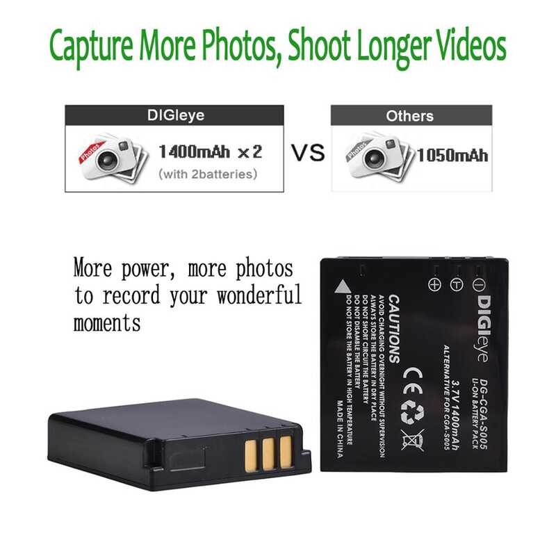 Δ Cga-S005 S005e Dmw-Bcc12 แบตเตอรี่สำหรับ Lumix Dmc-Fs1 Fs2 Fx01 Fx3 Fx8 Fx9 Fx