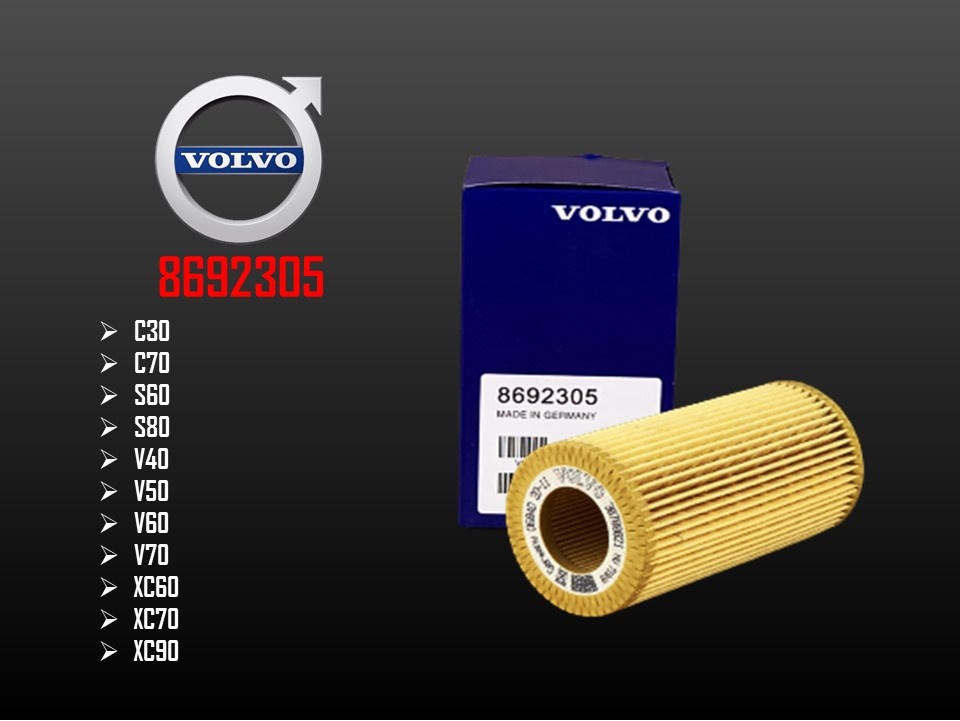 Volvo - XC60 XC70 XC90 S60 S80 C30 C70 V40 V50 V60 V70 Focus Mondeo 4.3L 5.0L 5.7L กรองน้ํามัน 86923