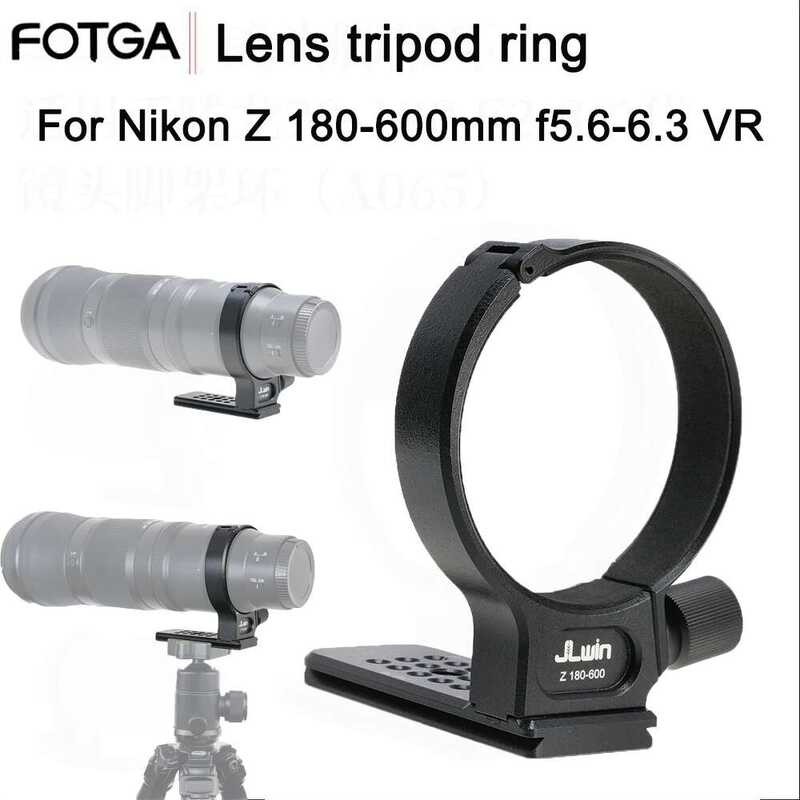 FOTGA ปลอกเลนส์ สำหรับกล้อง Nikon Z 180-600 mm f5.6-6.3 VR แผ่น QR ด่วน แหวนอะแดปเตอร์ขาตั้งกล้อง
