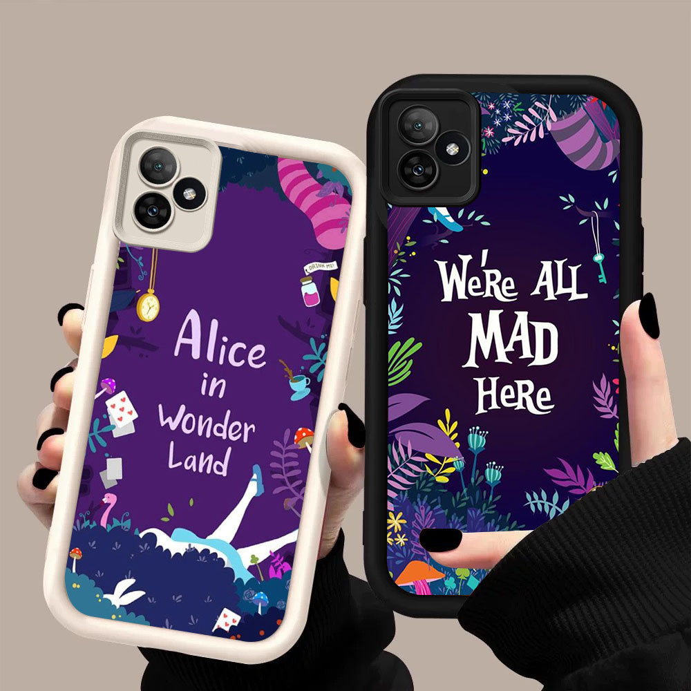 DF-94 Alice in Wonderland Luxury Soft Casing สําหรับ Realme C53 C63 C61 C51 GT SE NEO6 6 หมายเหตุ 50