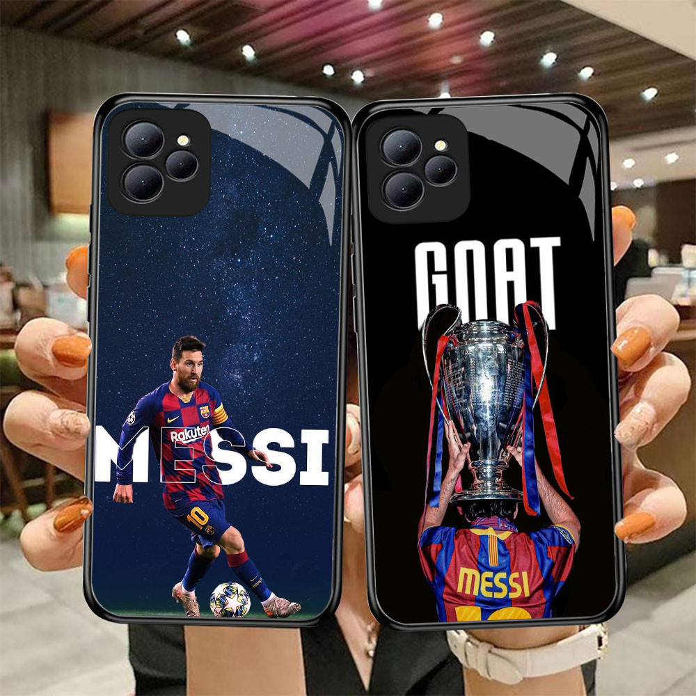 DF-87 Messi in Barcelona Club TPU HD Glass Casing สําหรับ Infinix Smart 6 7 8 Hot 9 10 11 Play 30i 4