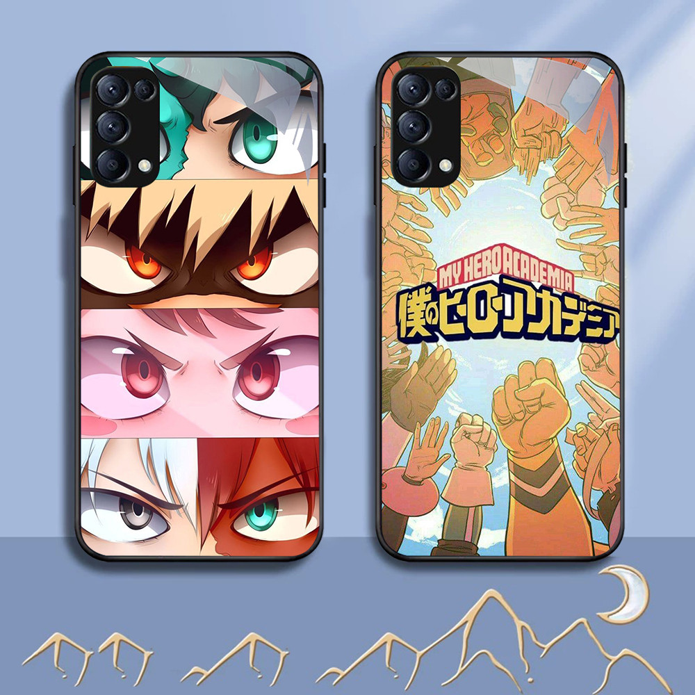 NC-61 My Hero Academia Kaca Glass Case สําหรับ OPPO Reno 6Z 6 5 4 3 A91 F15