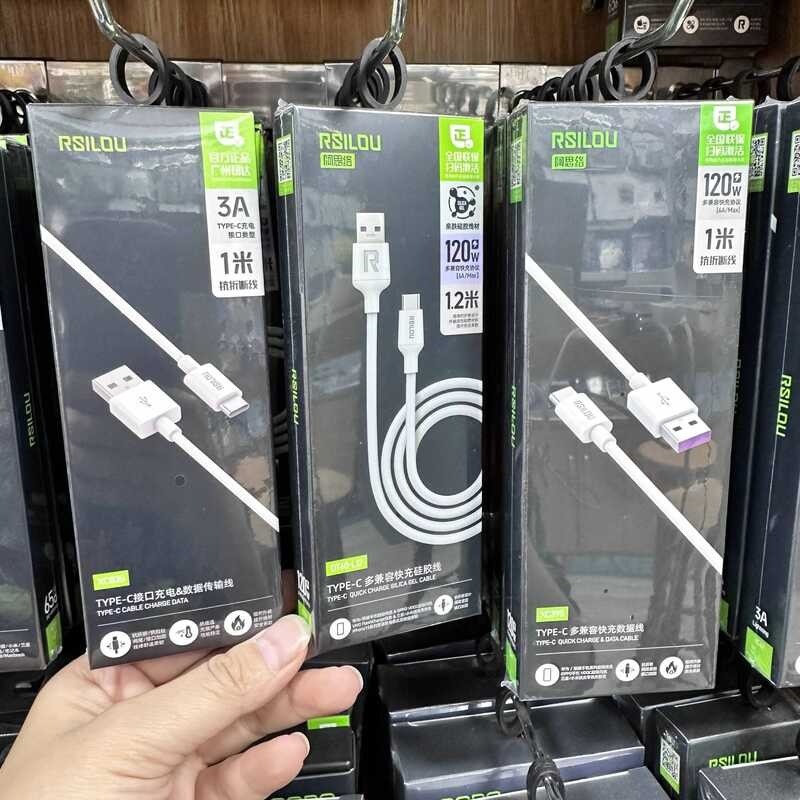 Assi XC03S Data Cable 15,16 Car Use, 6A TYPEC Interface XC39S Data Cable XC43 ซิลิโคนที่เหมาะกับผิว 