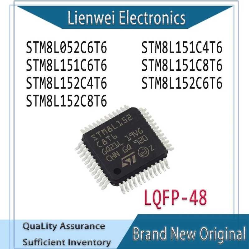 ใหม่และของแท้ 100% STM8L151 STM8L152 STM8L052C6T6 STM8L151C4T6 STM8L151C6T6 STM8L151C8T6 STM8L152C4T