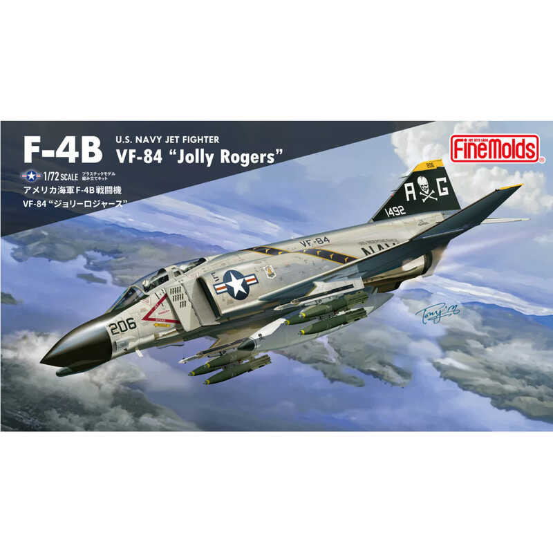 ฟินโมลด์ FF05 1/72 เครื่องบินรบ F-4B ของกองทัพเรือสหรัฐฯ VF-84 หน่วยโจลลี่โรเจอร์