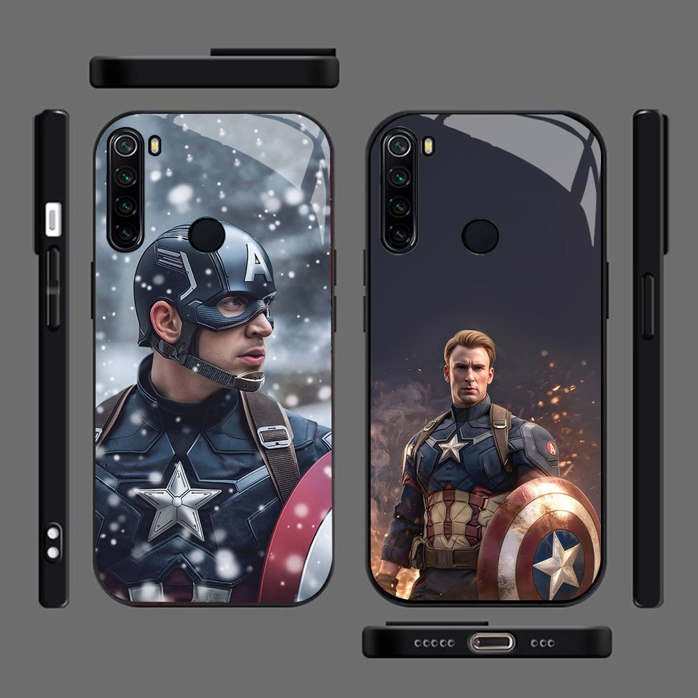 MK-11 กัปตันอเมริกา Liquid HD แก้วสําหรับ OPPO A7 A12 A12S A11K A5S F9 F7 F5 Realme 2 Pro