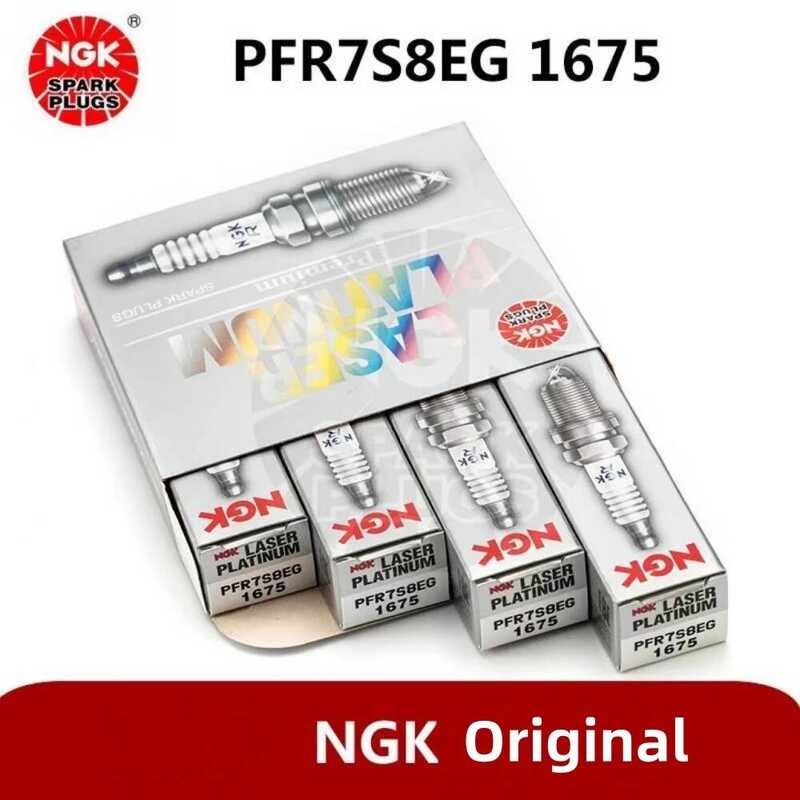 NGK 06H90560 PFR7S8EG 1675 Dual Platinum Spark PlugสําหรับVW Golf Eos Jetta Audi A3 A4 A5 A6 Q5 R8