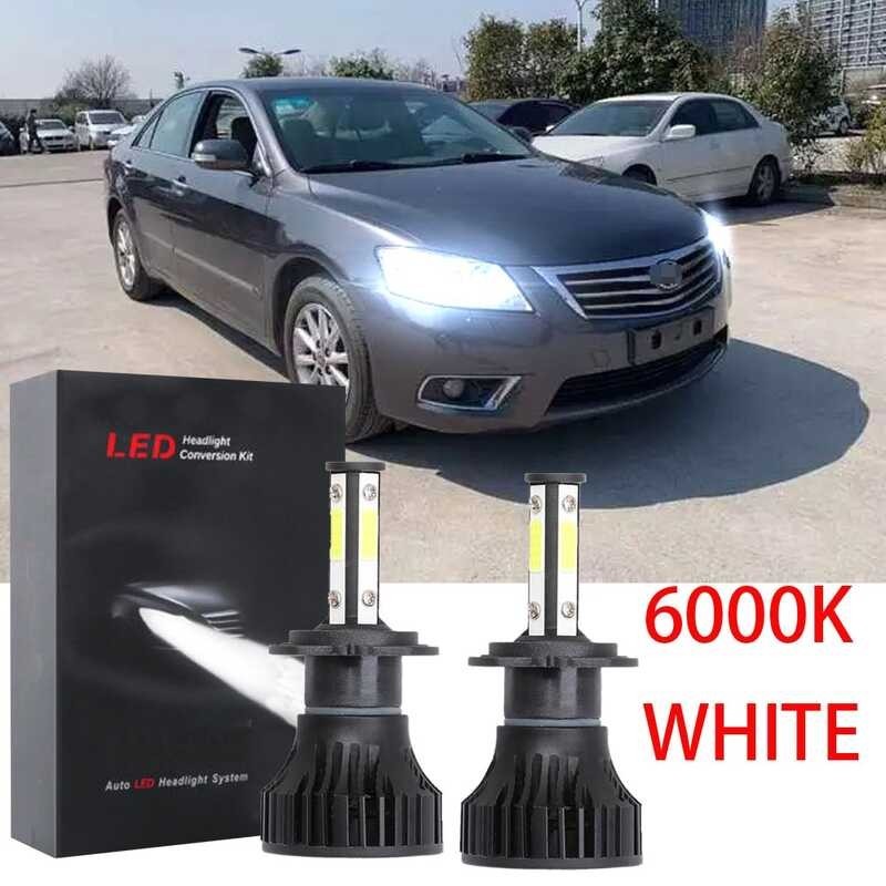 หลอดไฟหน้ารถยนต์ LED 6000K สีขาว แบบเปลี่ยน สําหรับ Toyota Ca