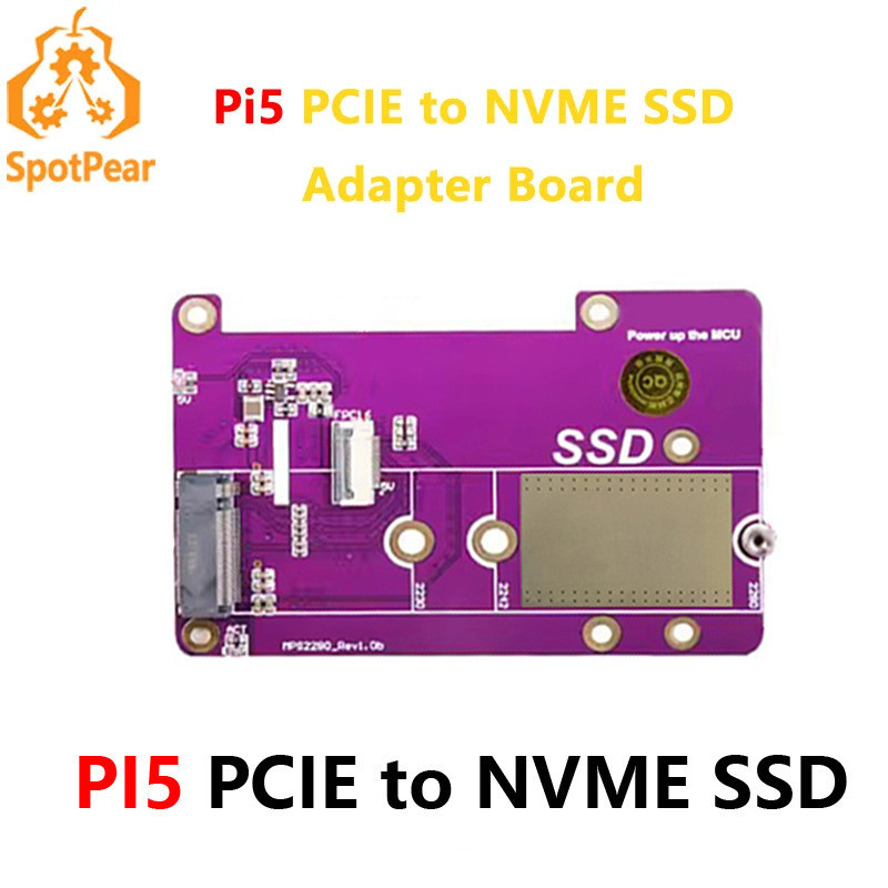 Raspberry Pi 5 PCIe ถึง M.2 NVMe SSD รองรับ Gen3 สําหรับ Pi5