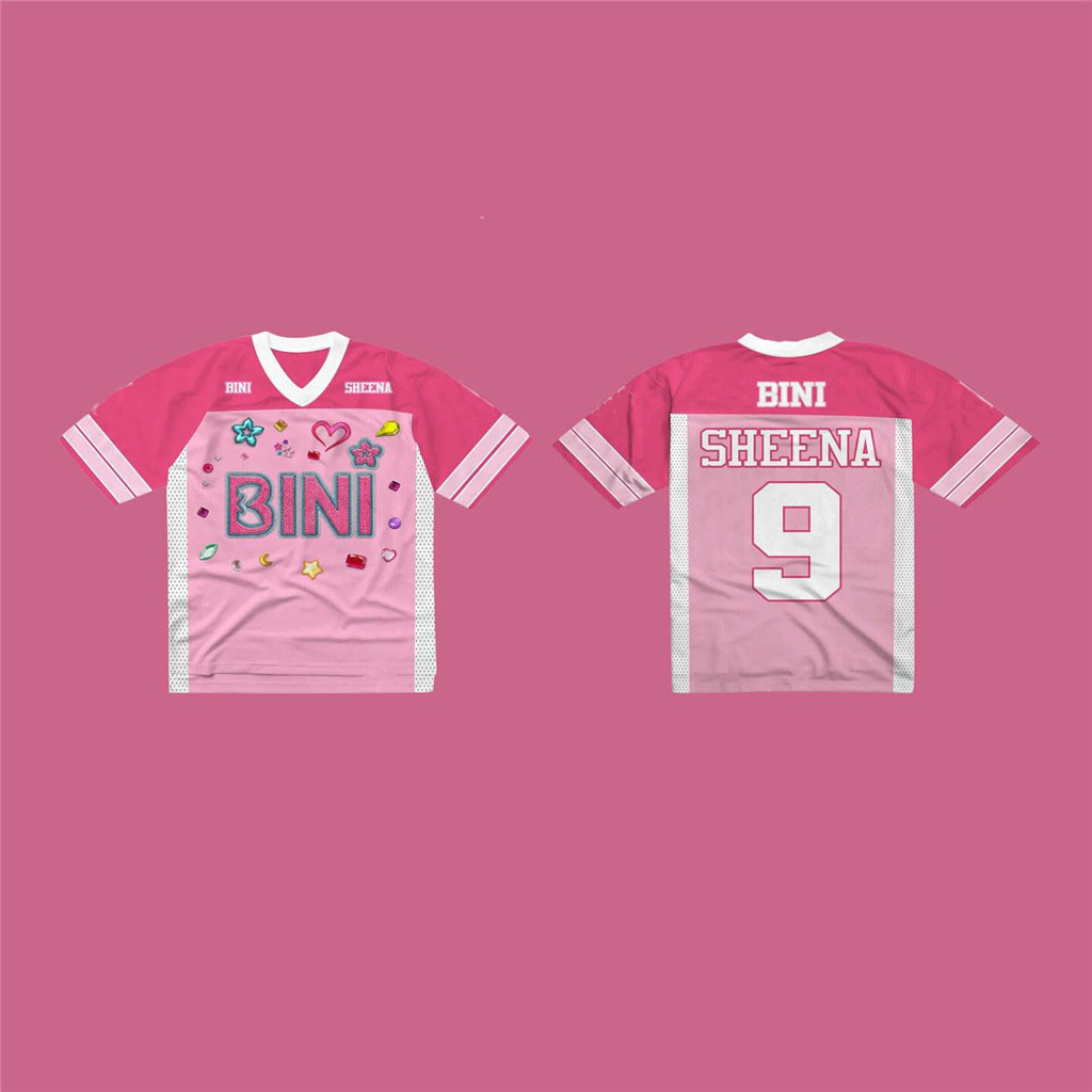 2024 ใหม่ BINI jersey KIDS Bloom พิเศษสไตล์เกาหลี over size jersey ที่กําหนดเองชื่อและหมายเลข tshirt