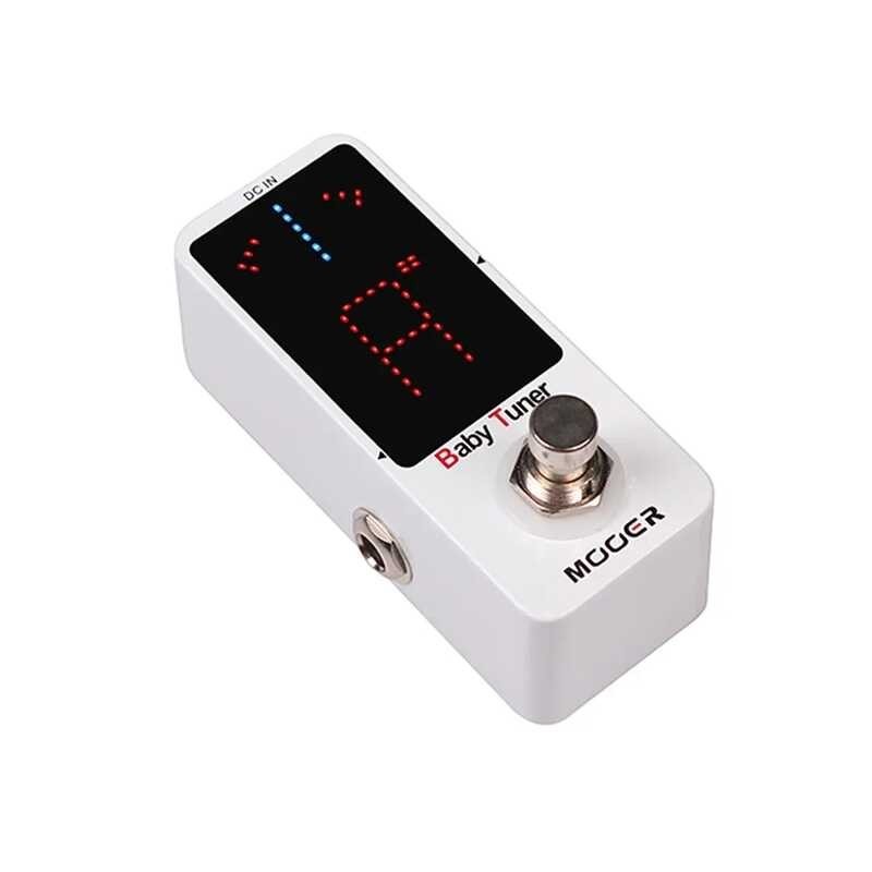 ➧ MOOER Baby Tuner Guitarra Effect Pedal จอแสดงผล LED ความแม่นยำสูง