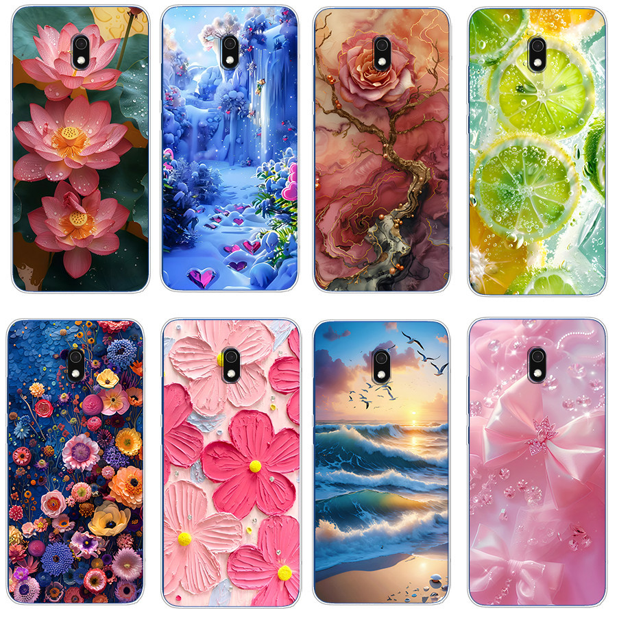 เคสสําหรับ xiaomi redmi 8a Soft Case TPU พิมพ์ฝาครอบโทรศัพท์