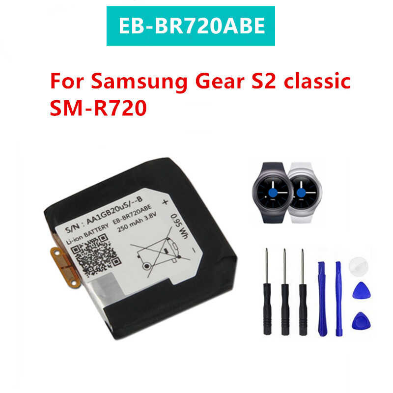 แบตเตอรี่ e EB-BR720ABE สำหรับ Samsung Gear S2 Classic SM-R720 R720 R732 สมาร