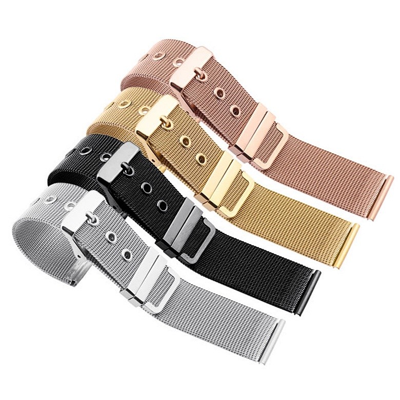 สายนาฬิกาสแตนเลส Milanese 0.4 Fine Mesh Watch Bands Watch Accessories Strap 18mm 20mm 22mm 24mm Ment