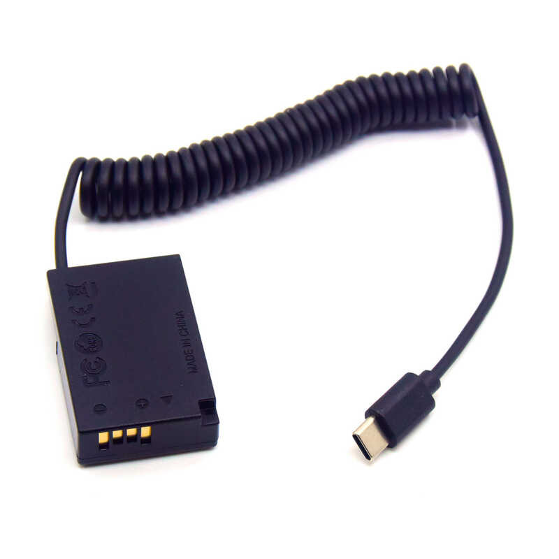 PD 6 USB Type C Adapter Cable to ACK-E18 DR-E18 DC Coupler LP-E17 Dummy Battery For Canon EOS 250