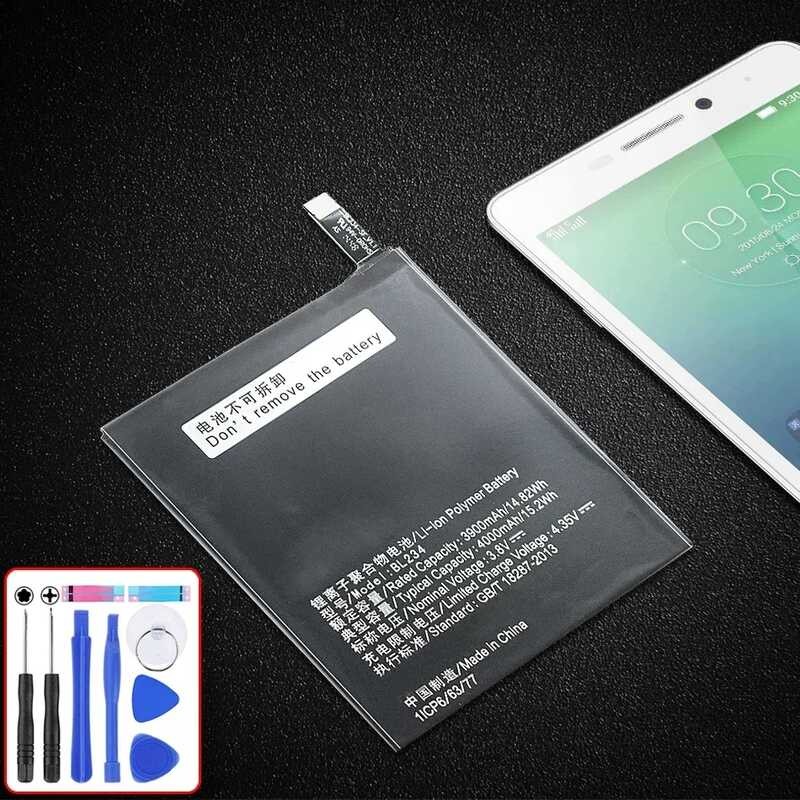แบตเตอรี่ทดแทนสำหรับ Lenovo A500 Vibe P1M P1MA440 P70t P70t P70T P70T P70A P70-A 4000mAh BL234