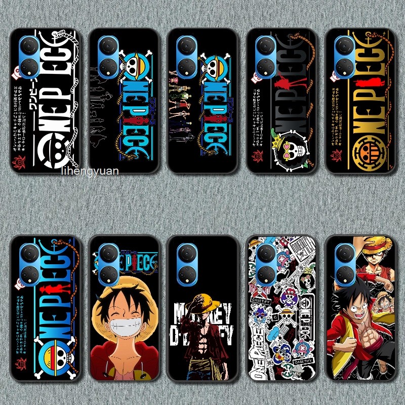 เคส One Piece Honor X7 X7A สีดําซิลิโคนอ่อนนุ่มอะนิเมะเทรนด์การออกแบบใหม่เคสโทรศัพท์ยอดนิยมที่ชื่นชอ